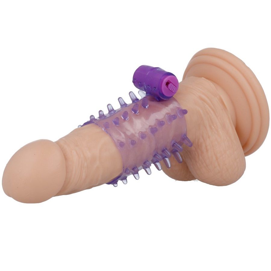 Casual Love Ring Vibrating Sleeve Purple - Accesorio Estimulador