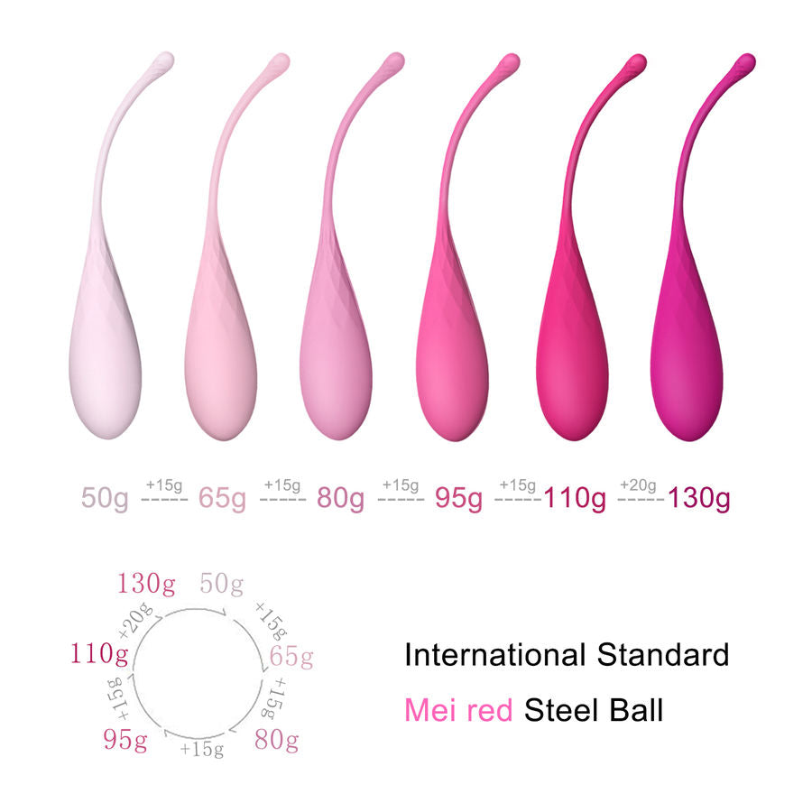 Leslie Kegel Fit - Set de 6 Pesas para Entrenamiento del Suelo Pélvico