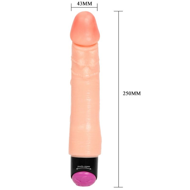 Vibrador Realista Flexible BAILE 25 cm