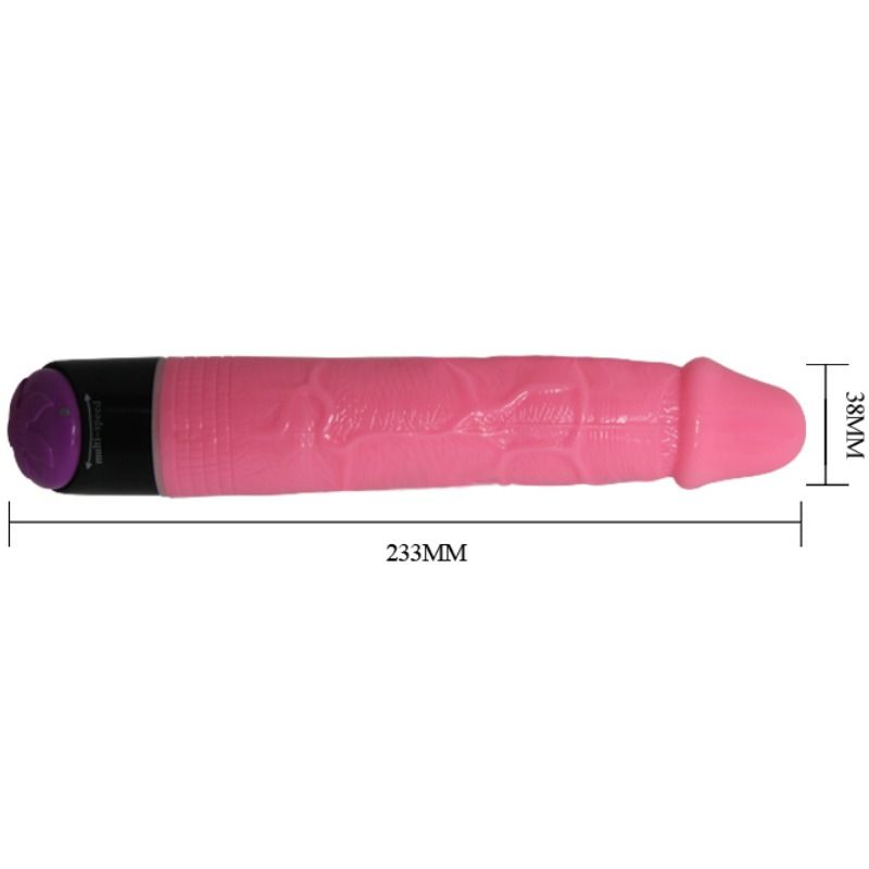 Vibrador Realista BAILE Colorful 23 cm Rosa