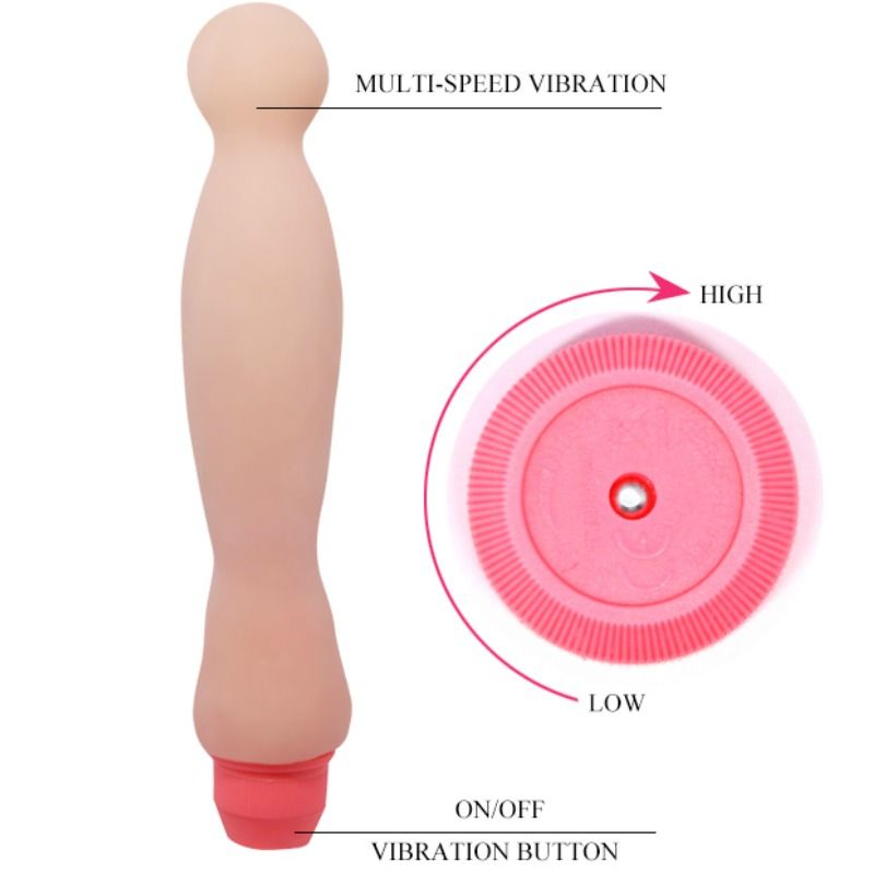 Vibrador Baile Color Natural 22 cm