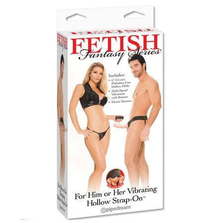 Fetish Fantasy Series - Arnés Vibrador Hueco 14cm