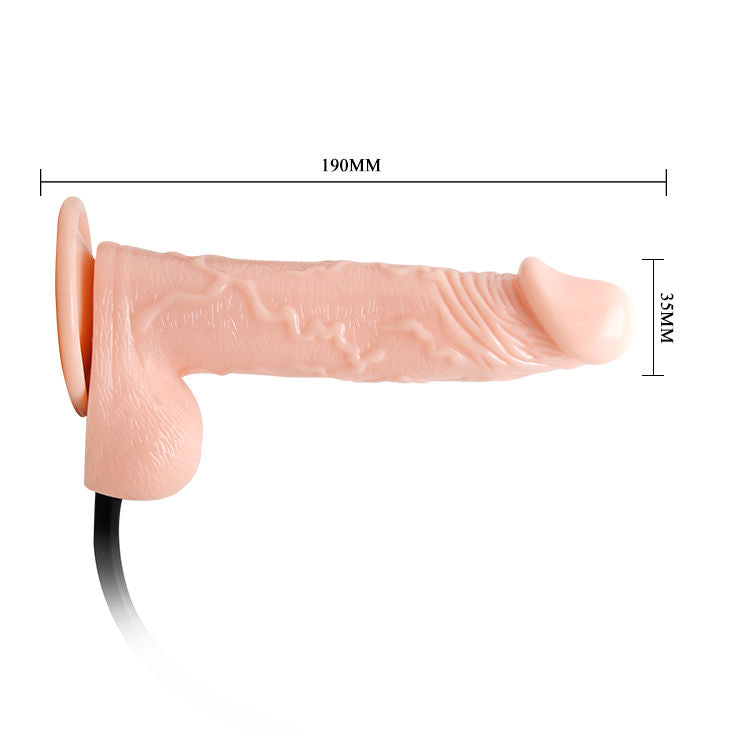BAILE Dildo Realista Inflable y Vibrador - Material TPR