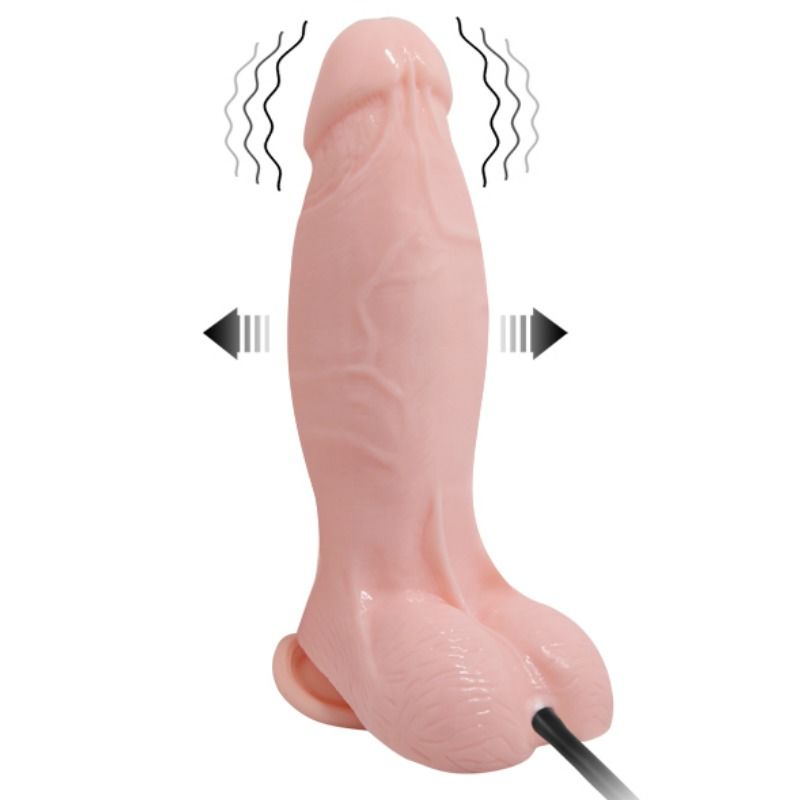Dildo Realista Gonflable y Vibrador 18.8 cm con Télecomando