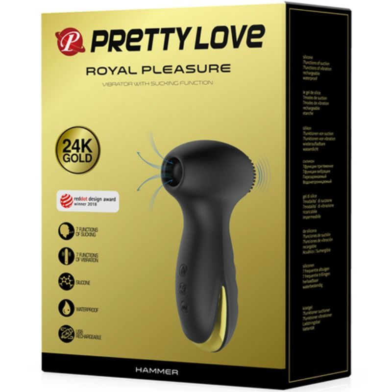 Pretty Love Smart Hammer - Estimulador con Vibración y Succión