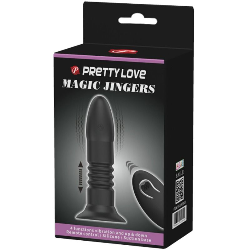 Pretty Love Plug Magic Jinger - Vibrador Anal con Control Remoto y Movimiento