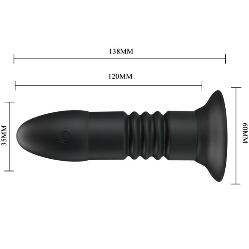 Pretty Love Plug Magic Jinger - Vibrador Anal con Control Remoto y Movimiento