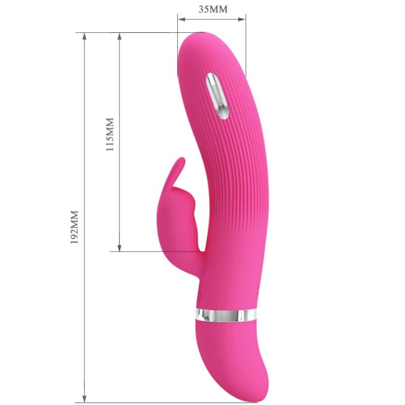 Pretty Love Flirtation Ingram - Vibrador Rabbit con Estimulación Eléctrica