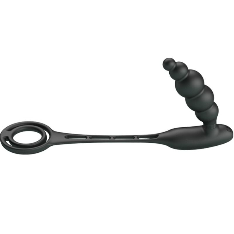 Pretty Love Bottom - Anillo Pene con Plug Vibrador de Próstata