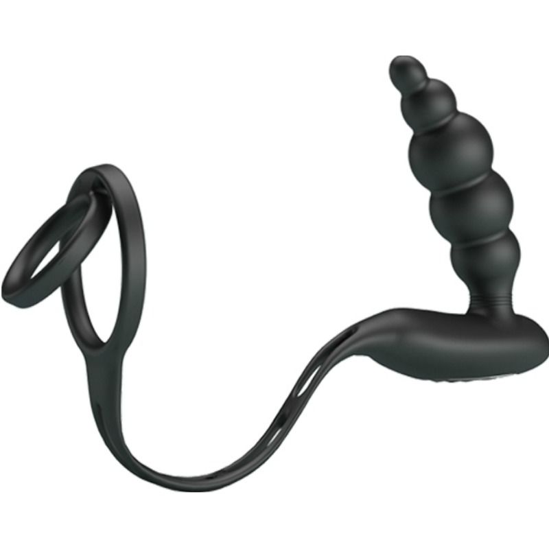 Pretty Love Bottom - Anillo Pene con Plug Vibrador de Próstata