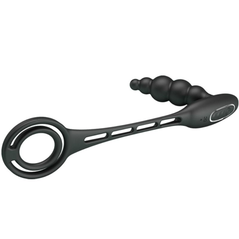 Pretty Love Bottom - Anillo Pene con Plug Vibrador de Próstata