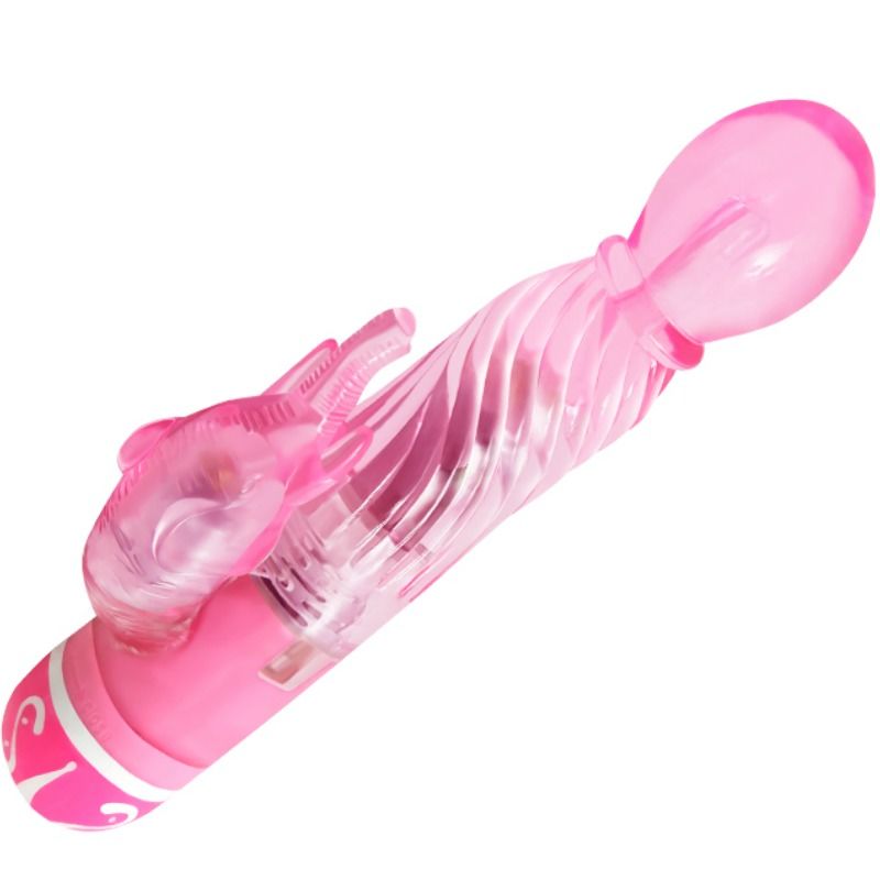 Baile Multispeed Vibrator con Estimulador Rosa