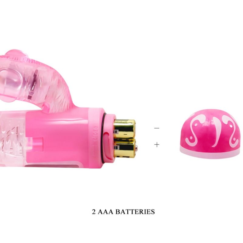 Baile Multispeed Vibrator con Estimulador Rosa