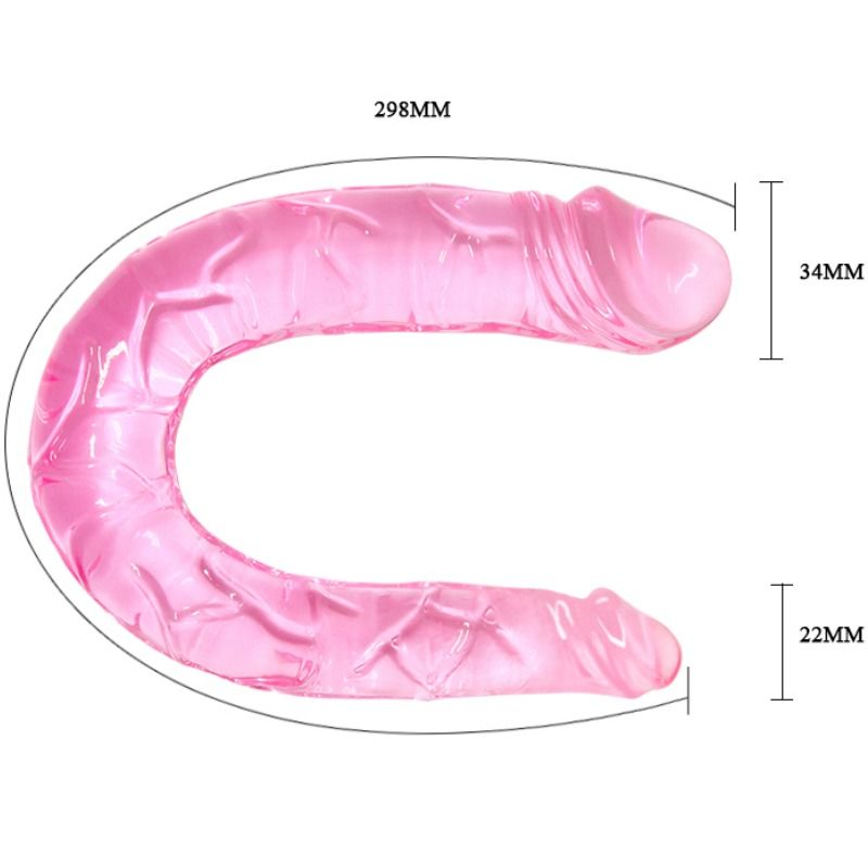 Baile Double Dong Dildo Doble - Diseño Texturizado