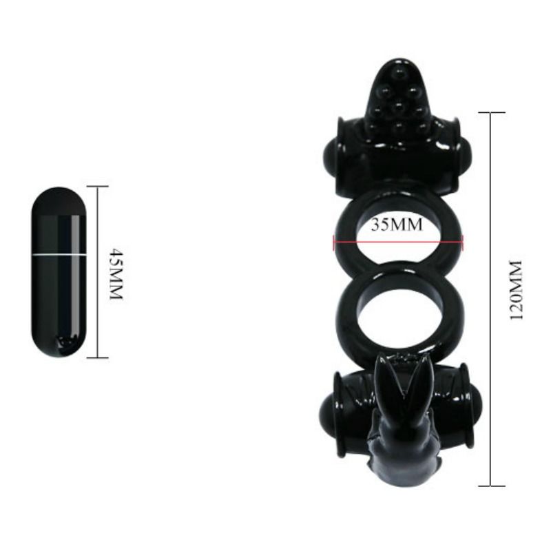 Anillo Doble Sweet Ring con Doble Conejo - BAILE FOR HIM