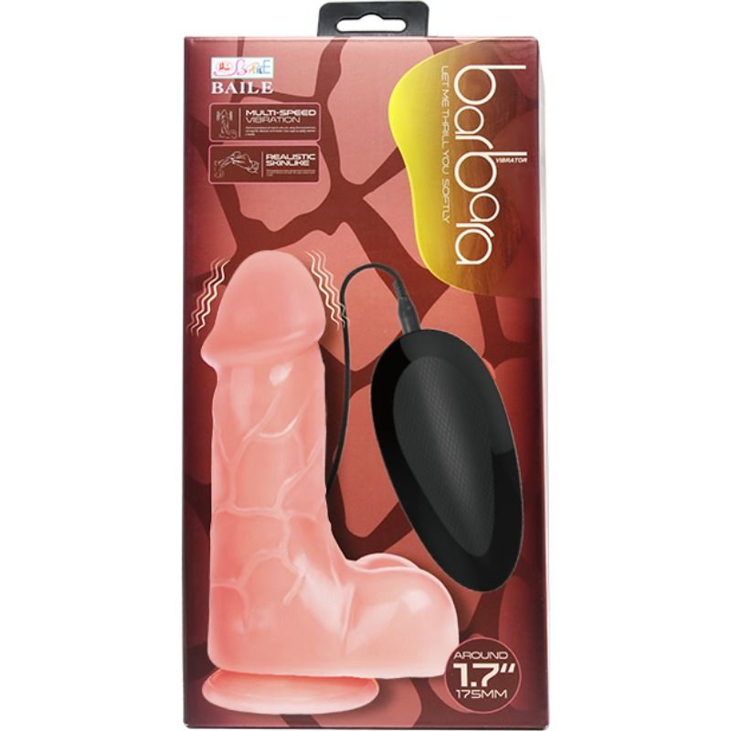 Vibrador Realista Natural Barbara 21 cm - BAILE