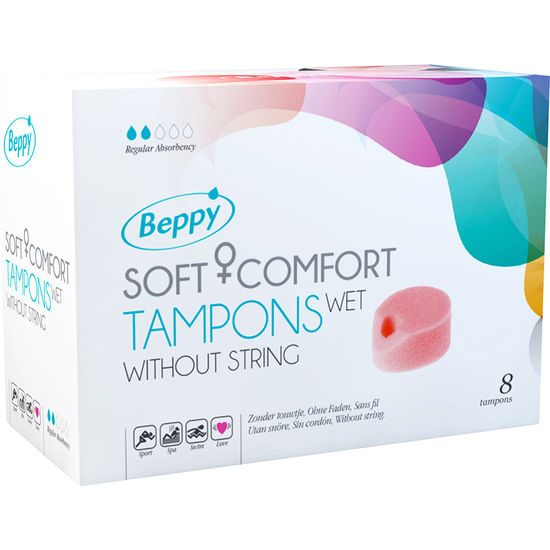 Beppy Soft Comfort Tampons Wet - Pack 8 Unidades