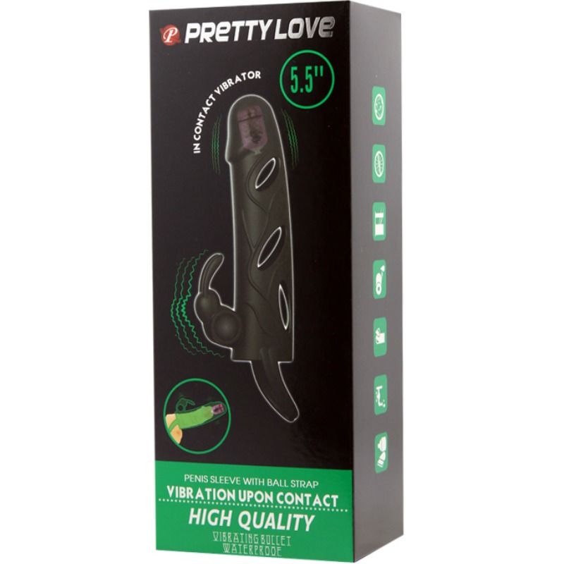 Pretty Love Silicone Cover with Vibration 14 cm 2.0