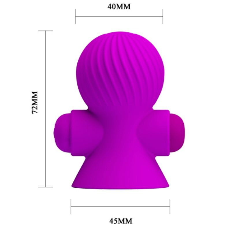 Pretty Love Nipple Stimulators 12 Modos Vibración Lila