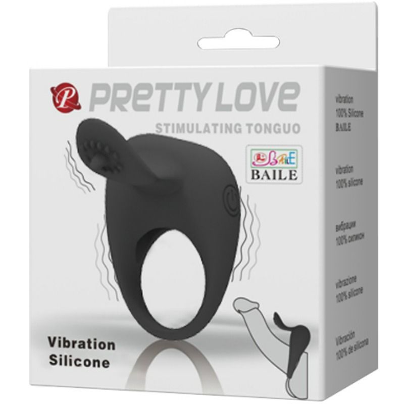 Pretty Love Vibrating Ring with Tongue