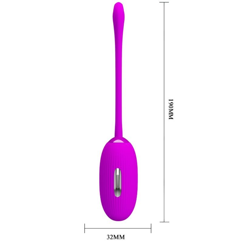 Pretty Love Shock Fun - Huevo Vibrador con Electroestimulación y Mando a Distancia