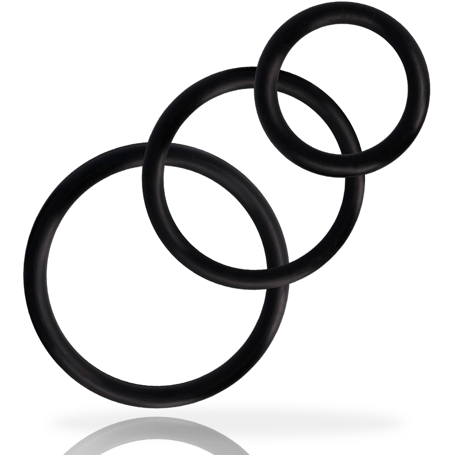 Addicted Toys - Juego de Anillos para el Pene Negro