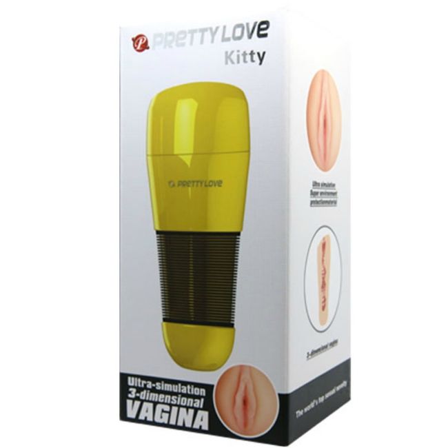 Pretty Love Kitty Masturbador Vagina - Silicona y Plástico Duro