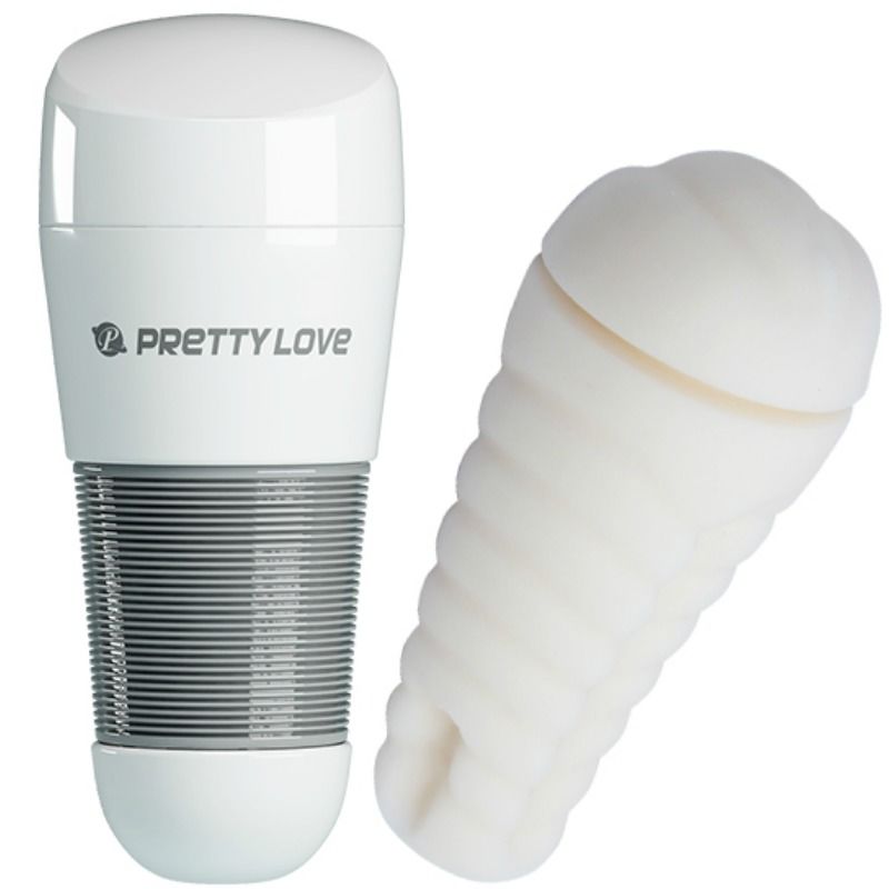 Pretty Love Kitty White - Masturbador Masculino con Diseño Realista