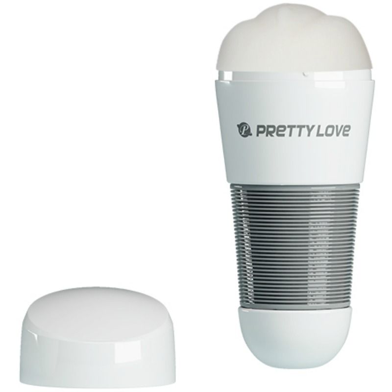 Pretty Love Kitty White - Masturbador Masculino con Diseño Realista