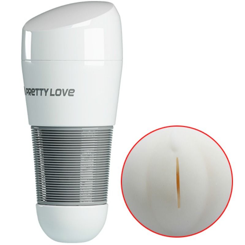 Pretty Love Kitty White - Masturbador Masculino con Diseño Realista