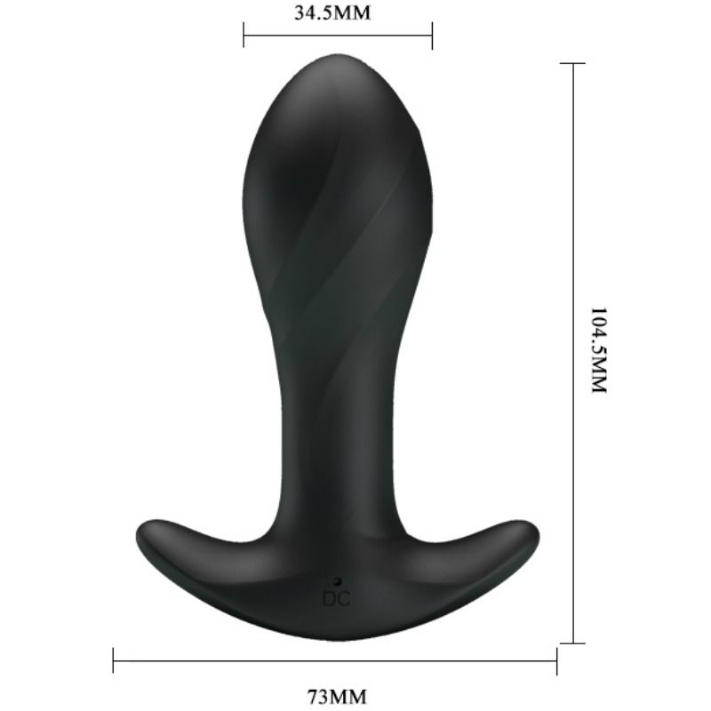 Pretty Love Black Anal Vibrator - Estimulador de Diseño Ergonómico