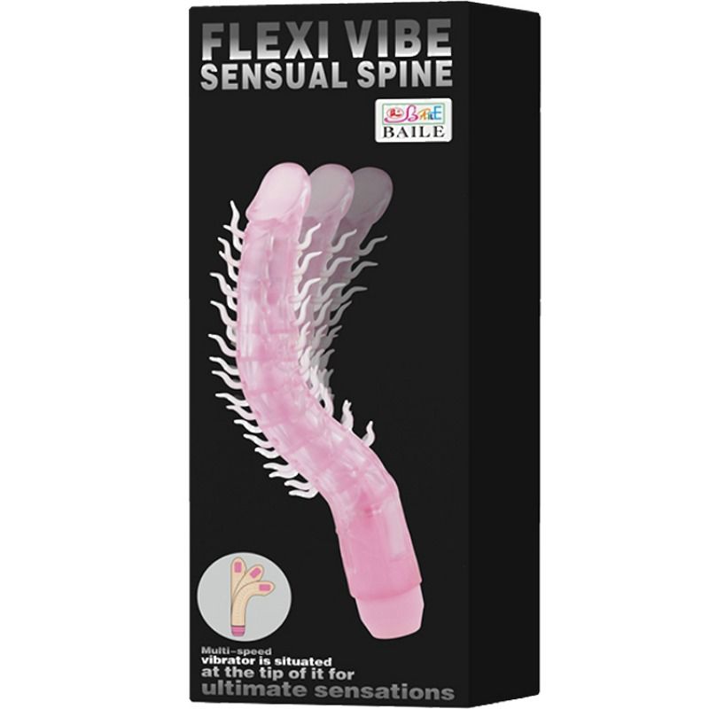 Baile Flexi Vibe Sensual Spine - Vibrador Flexible 23.5 cm Lila