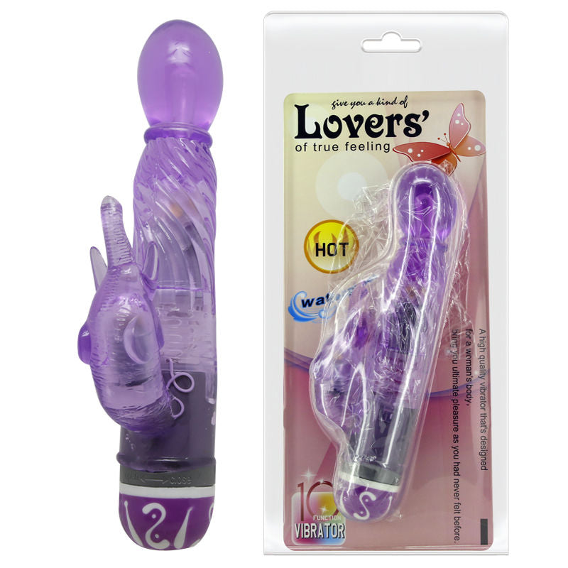 Baile Multive Speed Vibrator con Estimulador Lila