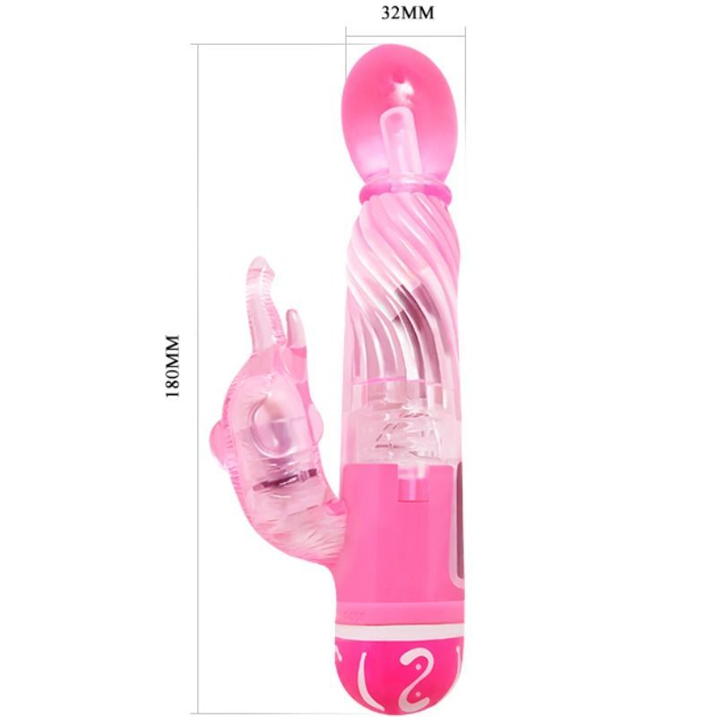 Baile Multive Speed Vibrator con Estimulador Lila
