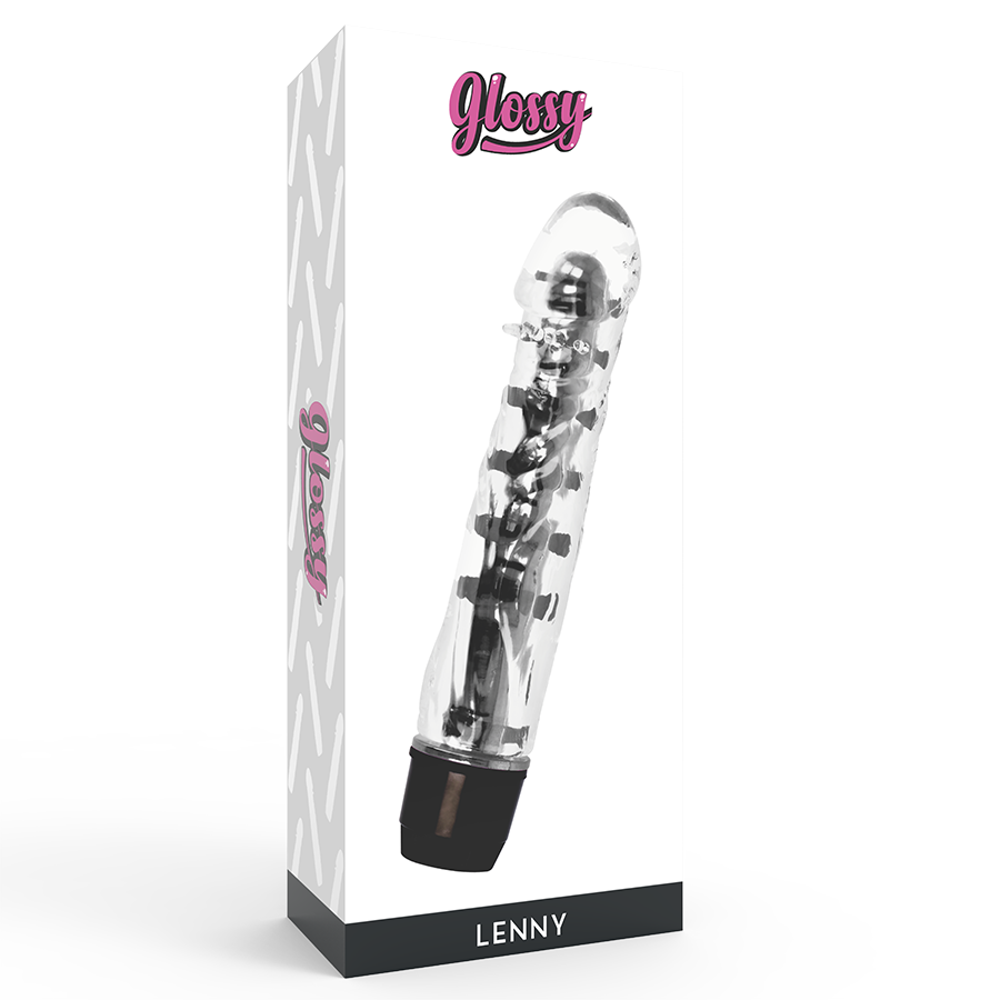 Glossy Lenny Vibrator Black - Vibrador de Diseño Compacto