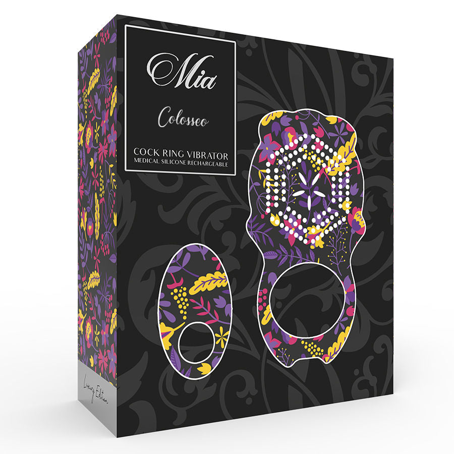 Mia Colosseo Cock Ring Remote Control Black