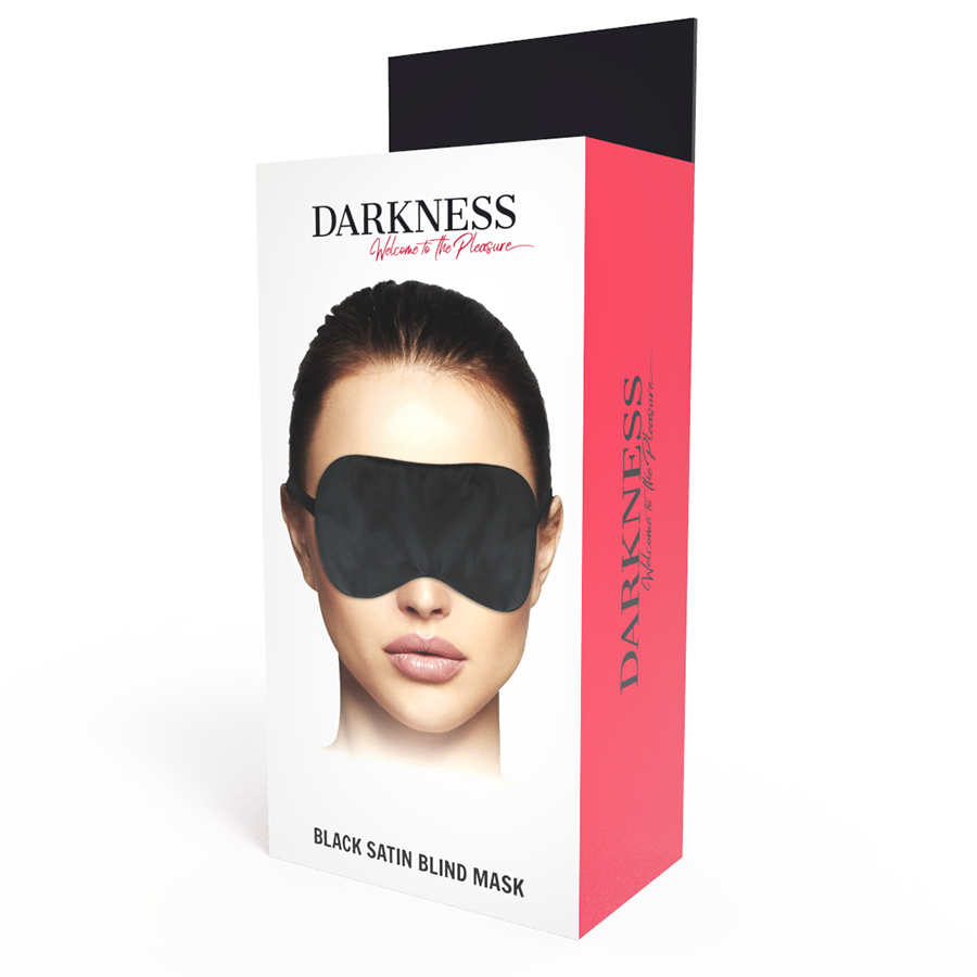 Darkness Basic Black Mask - Antifaz de Satén Ajustable