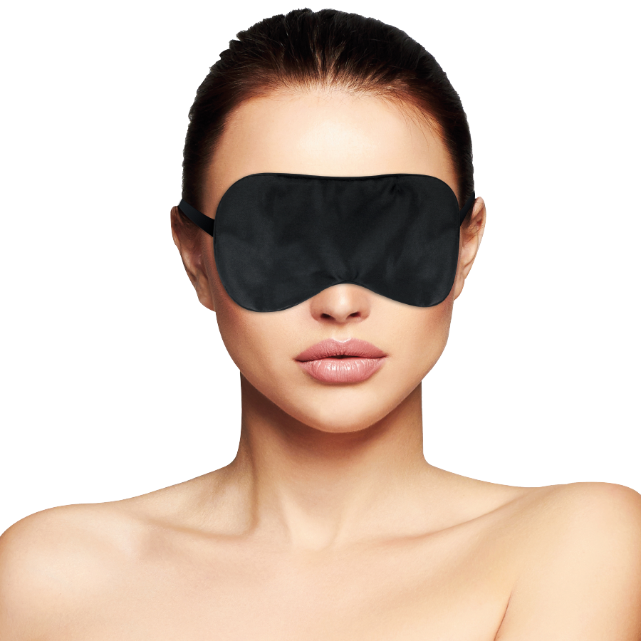 Darkness Basic Black Mask - Antifaz de Satén Ajustable