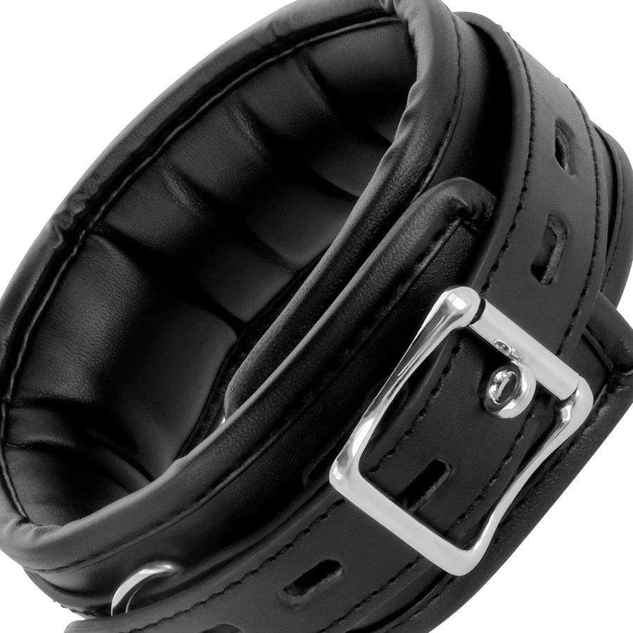 Collar Bondage Darkness Cuero Suave con Cadena