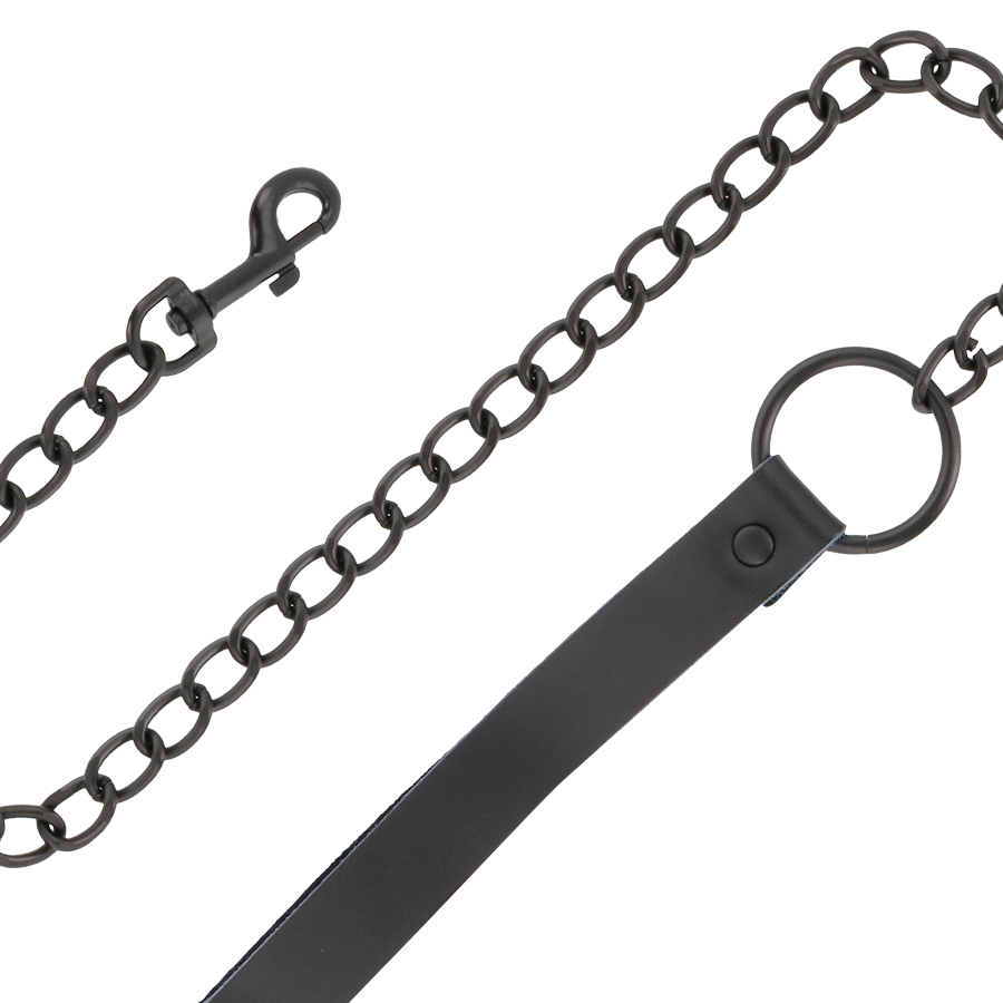 Darkness Black Necklace with Chain - Collar SM