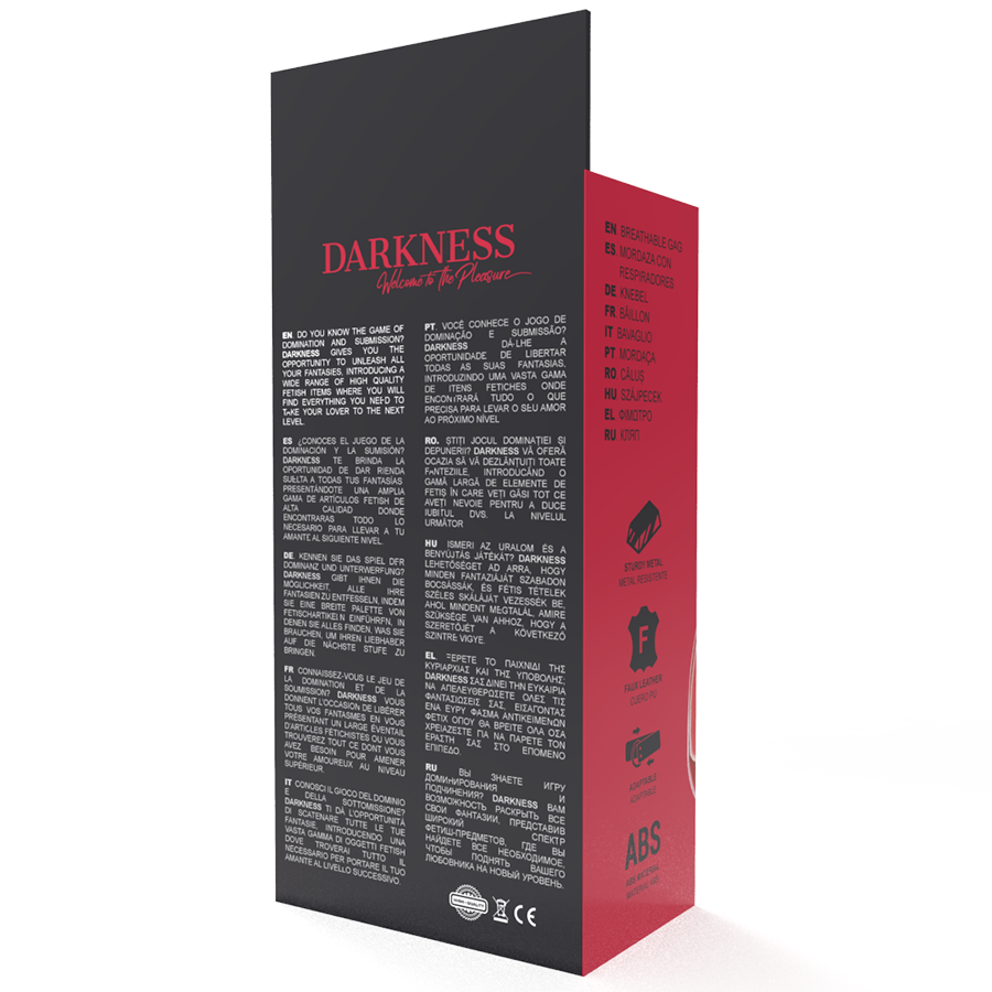 Darkness Red Breathable Gag - Accesorio Bondage
