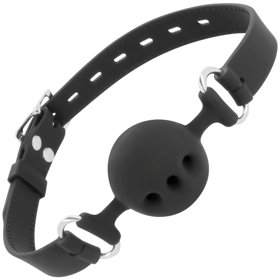 Darkness Black Breathable Silicone Gag