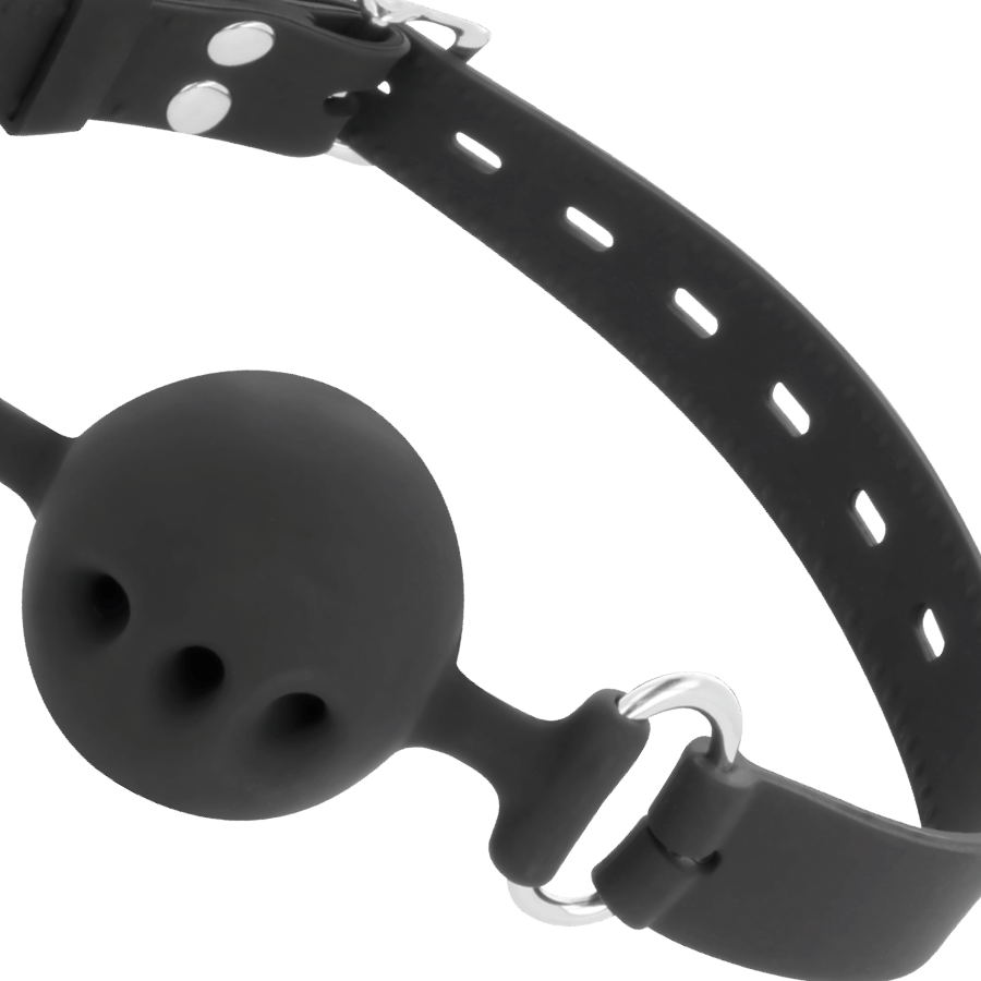 Darkness Black Breathable Silicone Gag