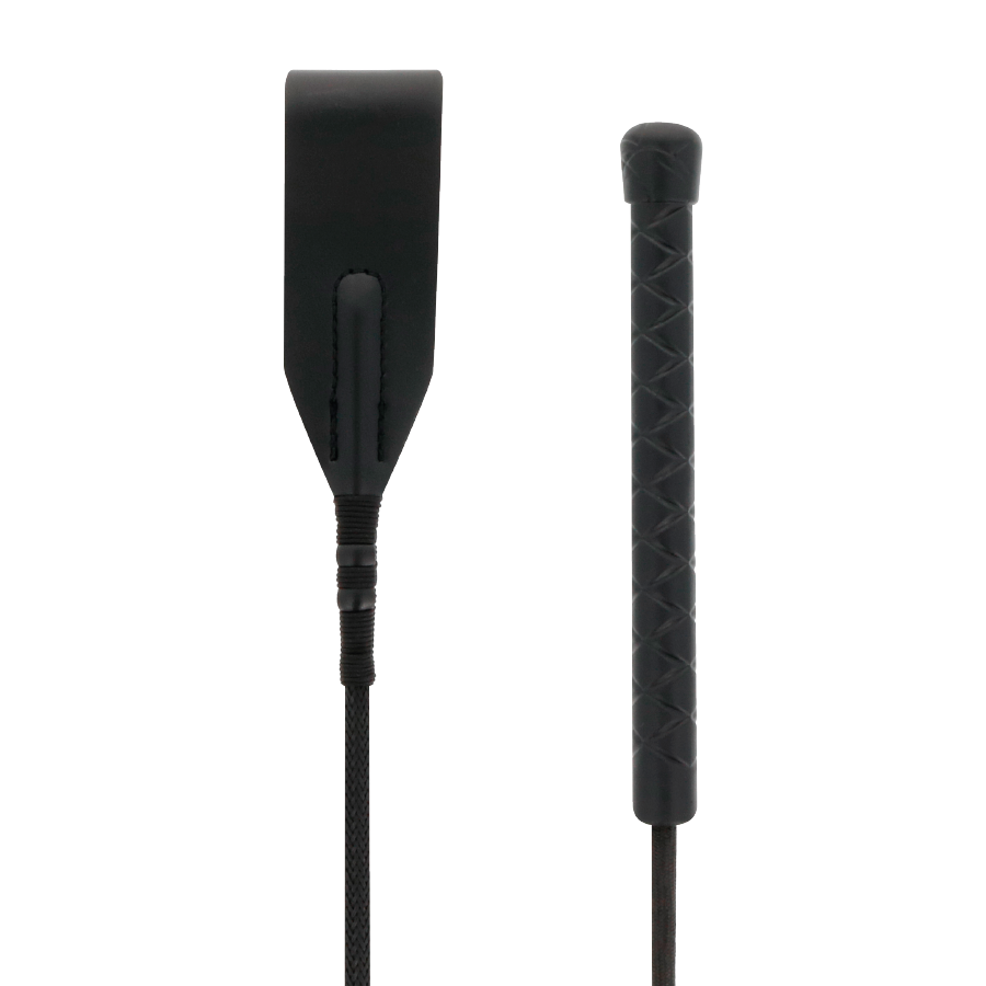 Darkness Leather Whip 45 cm - Fusta de Cuero Negro