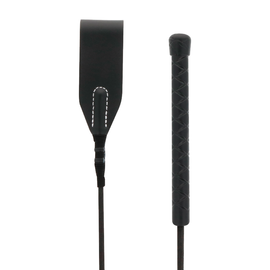 Darkness Fetish Black Whip - Fusta Negra Profesional para SM
