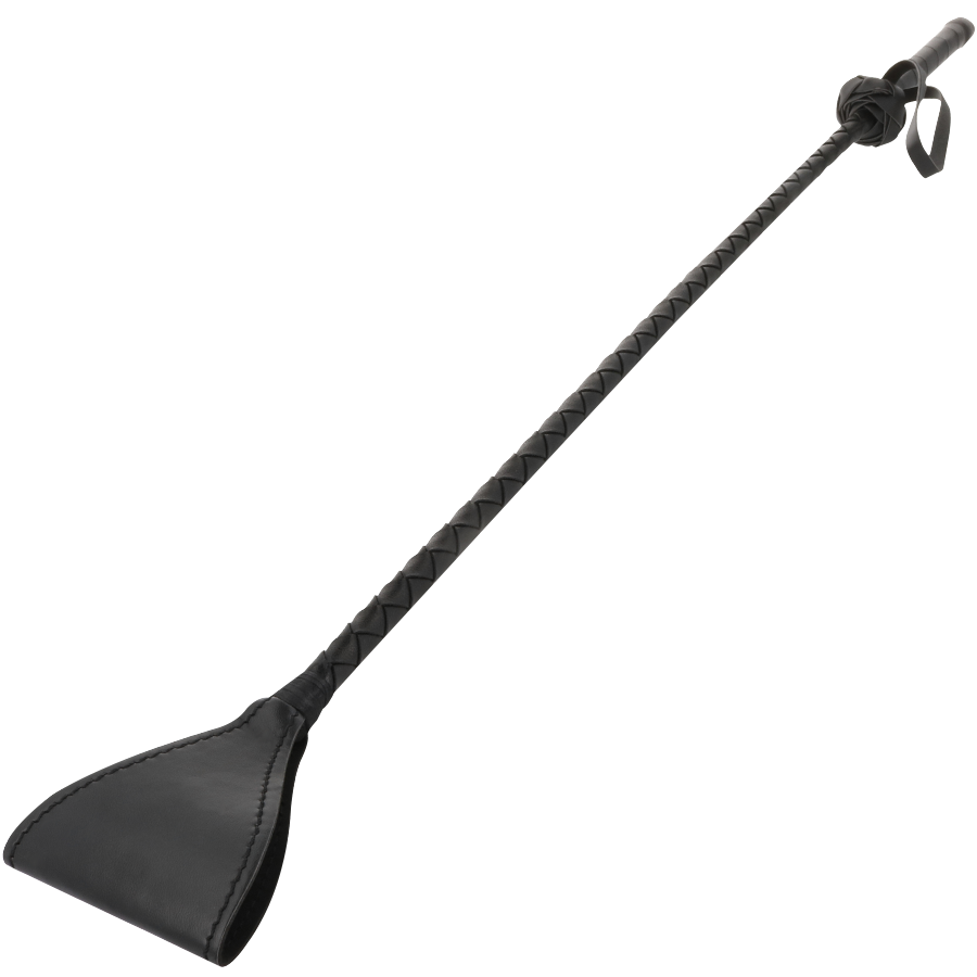 Darkness Black Whipper Whip - Fusta de Cuero para BDSM