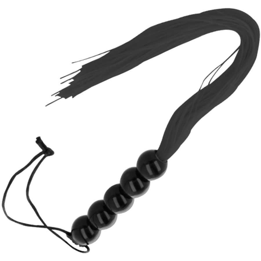 Darkness Thin Black Bondage Whip - Látigo Elegante para Bondage