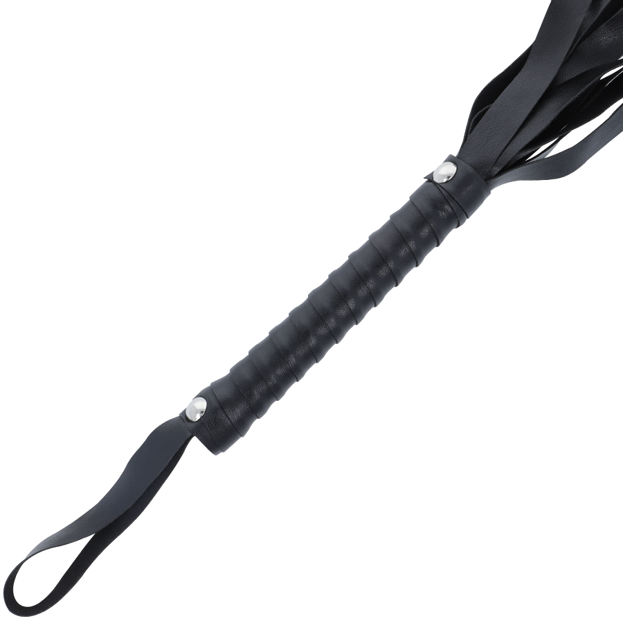 Darkness Black Bondage Whip 51 cm - Flogger Negro Profesional