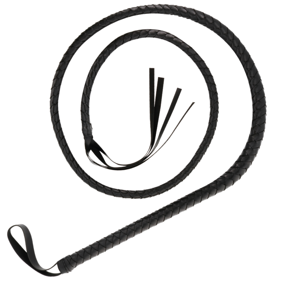 Darkness Black Bondage Whip 210cm - Fusta SM Profesional