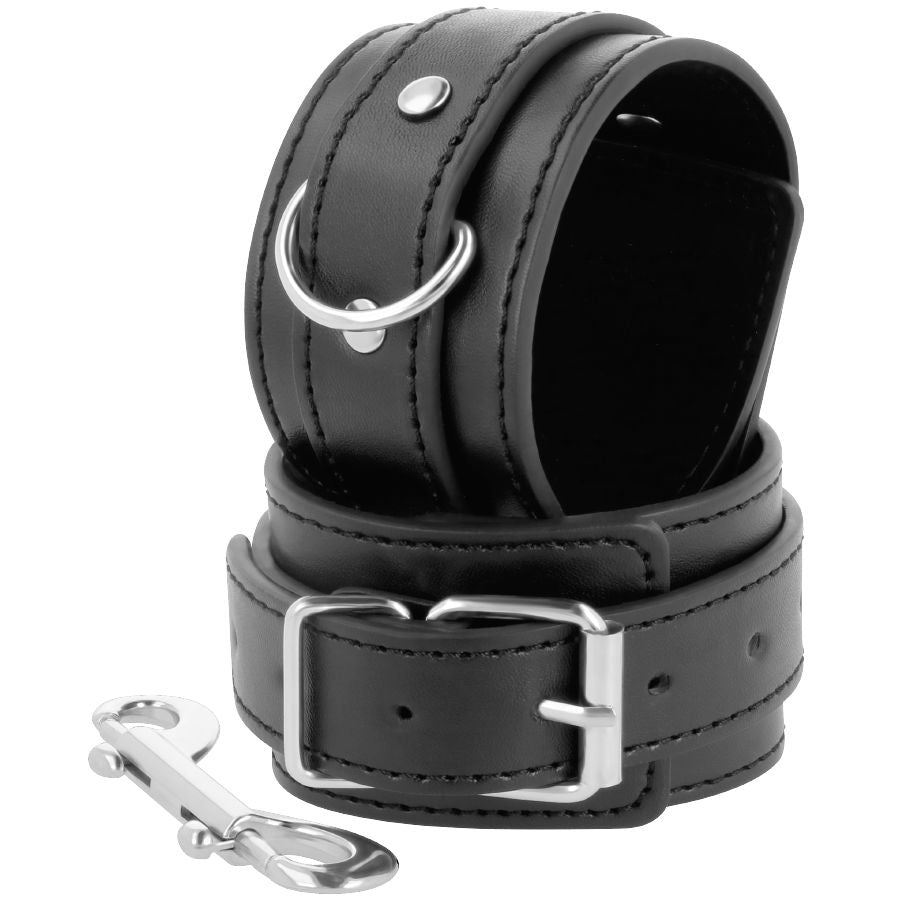 Darkness Black Adjustable Handcuffs with Double Reinforcement Tape
